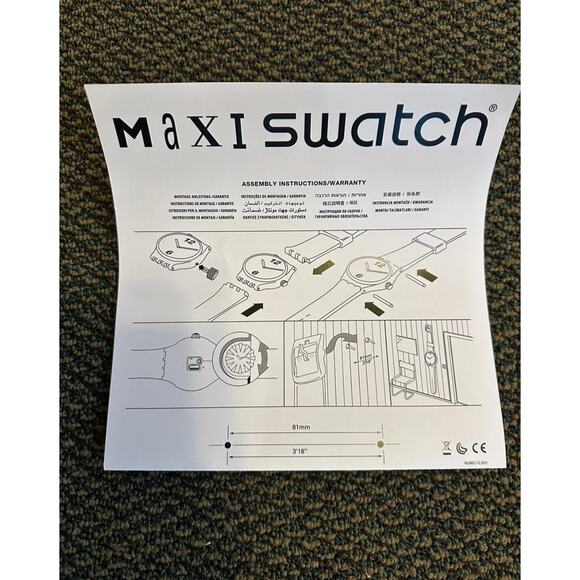 Swatch ECLECTIC MICKEY Maxi Clock MSUOZ336 2021 Specials Design By Keith Haring - Picture 16 of 16